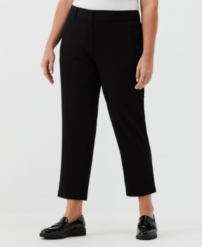 Rafaella Plus Size Straight Leg Ankle Pants