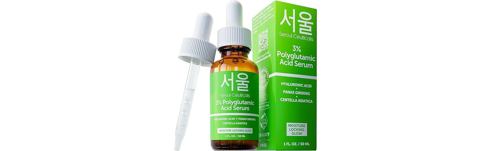 Seoul Ceuticals Korean Skincare 3% Polyglutamic Acid Serum