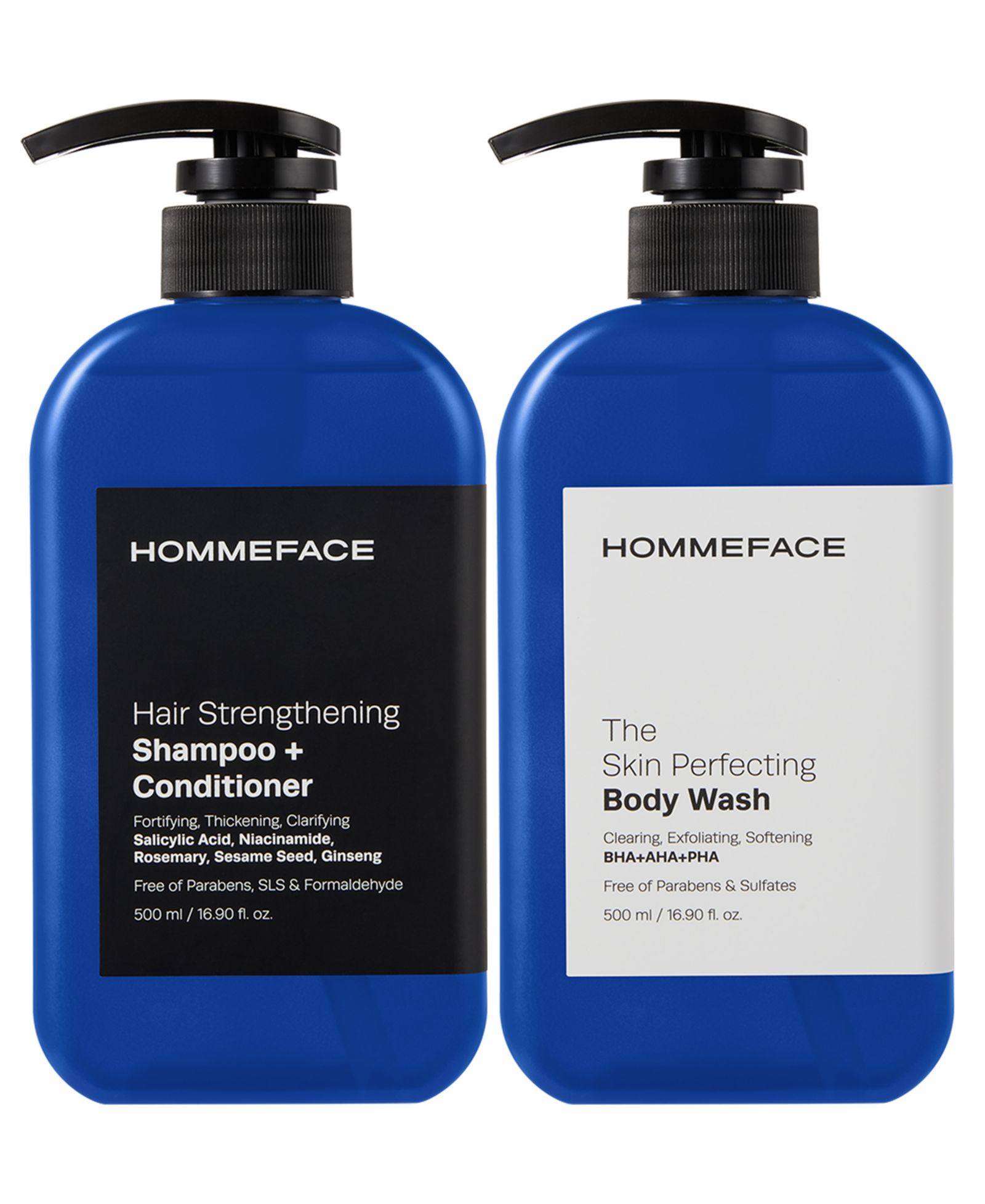 HOMMEFACE набор для ухода за волосами и телом Shower Set, 33.8 fl oz.