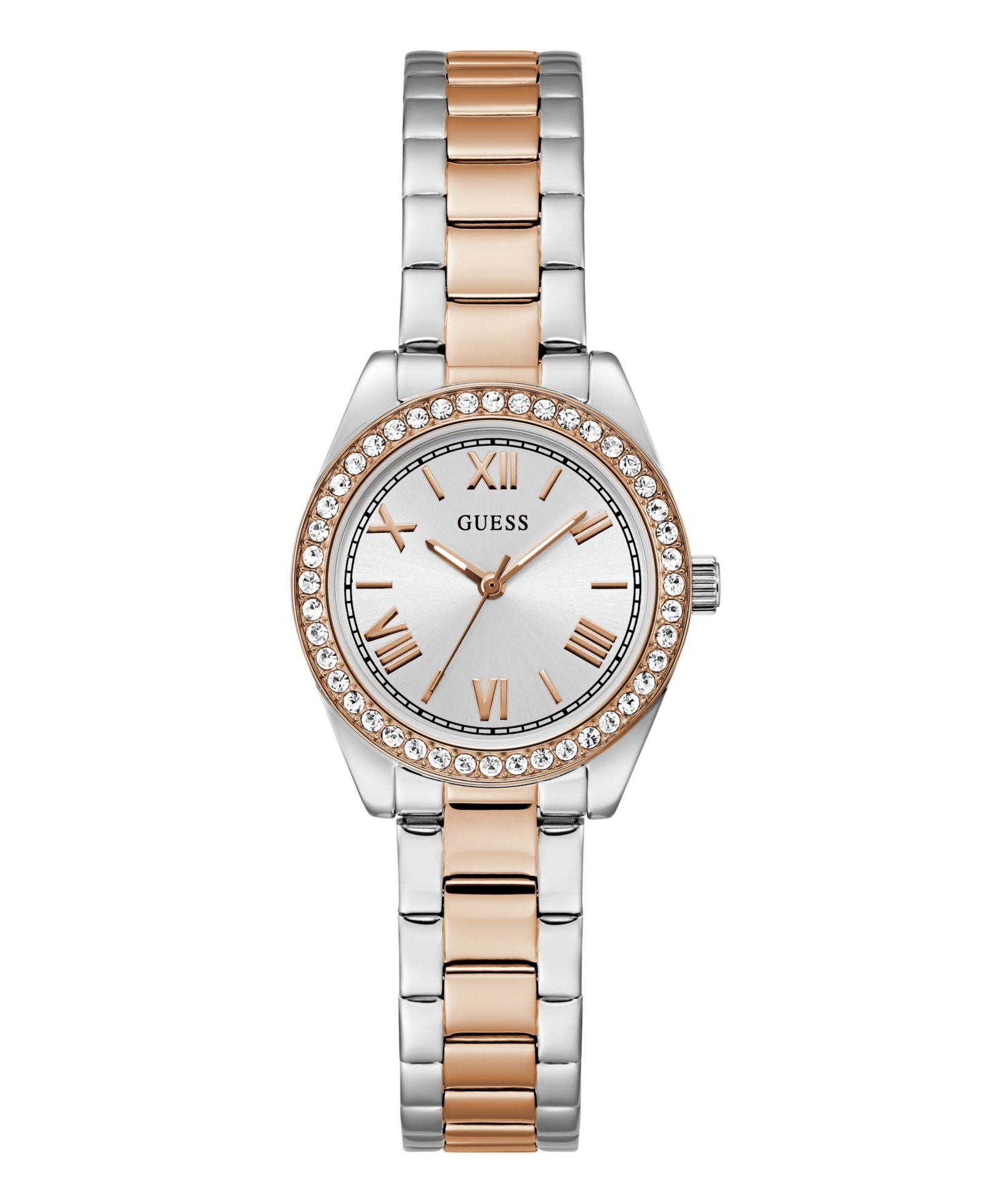 Женские часы GUESS Analog Two-Tone Stainless Steel, 30 mm