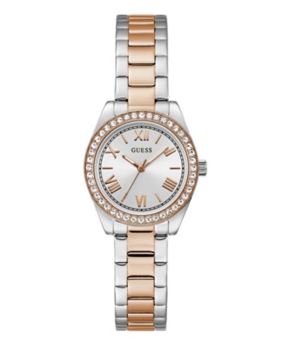 Женские часы GUESS Analog Two-Tone Stainless Steel, 30 mm