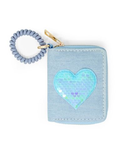 Tiny Treats + Zomi Gems кошелек с пайетками в форме сердца, синий