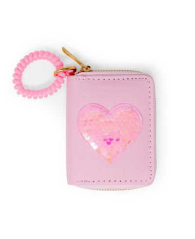 Кошелек Tiny Treats + Zomi Gems Girls Sequin Heart Spiral Strap, Pink