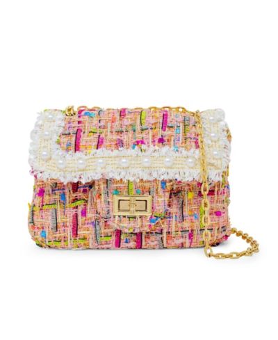 Tiny Treats + Zomi Gems Girls Classic Tweed Handbag, Pink