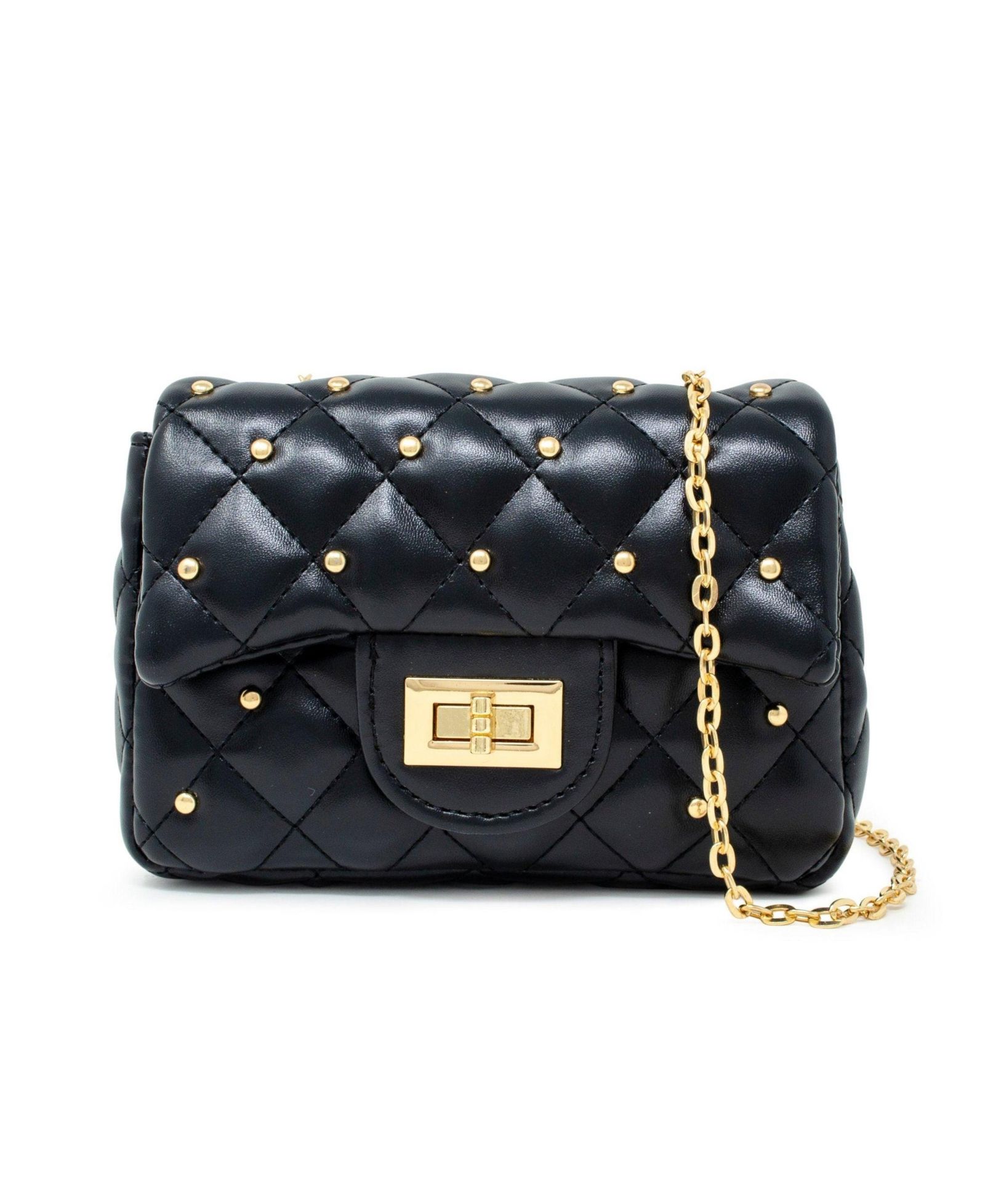 Детская стеганая сумка Tiny Treats + Zomi Gems Classic Quilted Stud, Black
