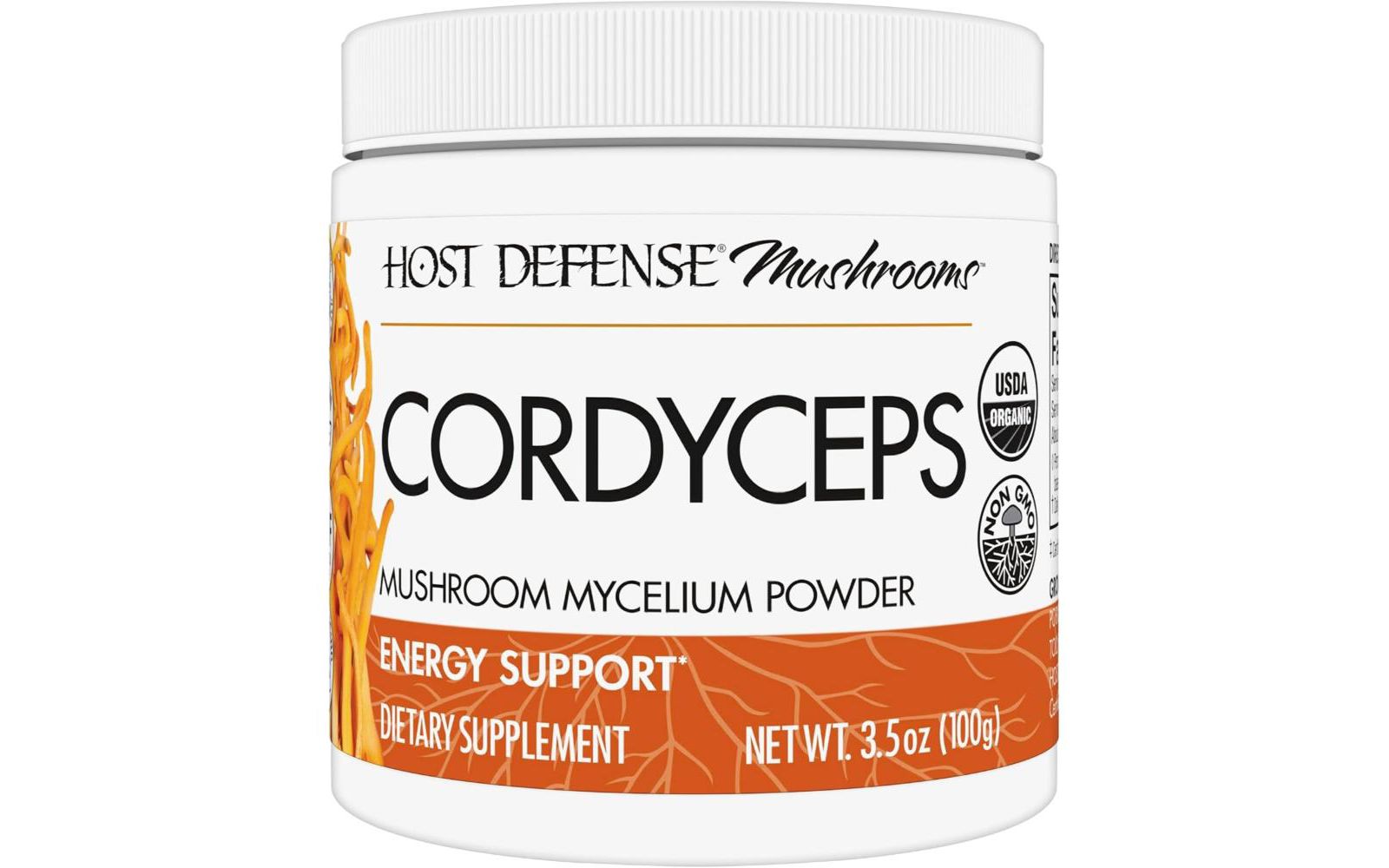 Добавка Host Defense Cordyceps, поддержка иммунитета и энергии, 3.5 oz