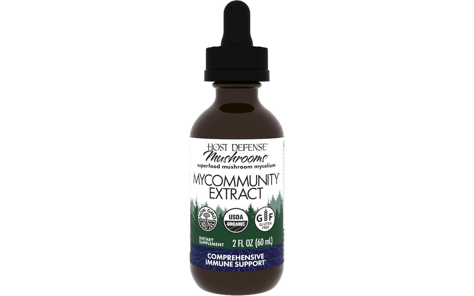 Добавка для иммунитета Host Defense MyCommunity Extract, смесь 17 видов грибов, 2 fl oz