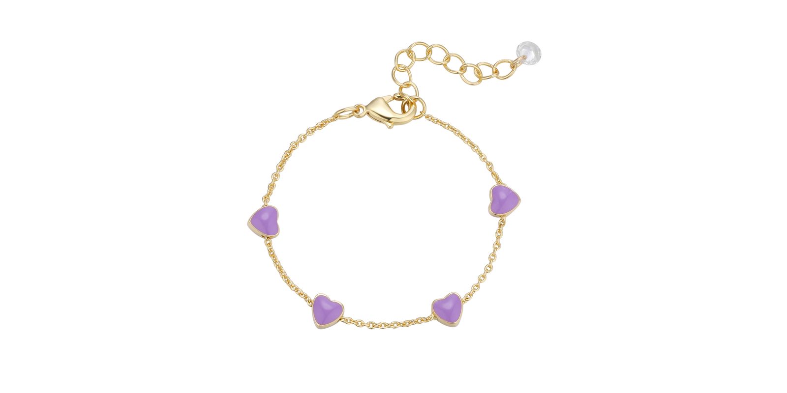 Браслет Lily Nily Toddler Purple Heart Charms