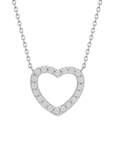 Детское ожерелье Lily Nily Open Heart с CZ из стерлингового серебра