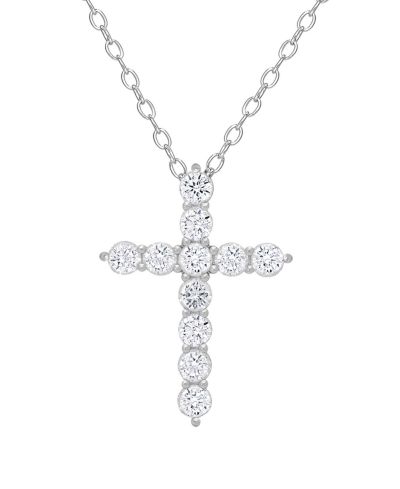 Женское колье Lily Nily CZ Cross из стерлингового серебра