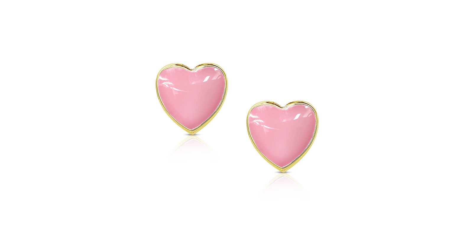Серьги-гвоздики Lily Nily Pink Heart для девочек