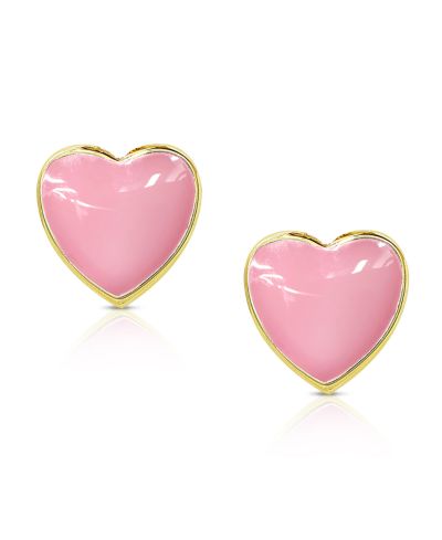 Серьги-гвоздики Lily Nily Pink Heart для девочек