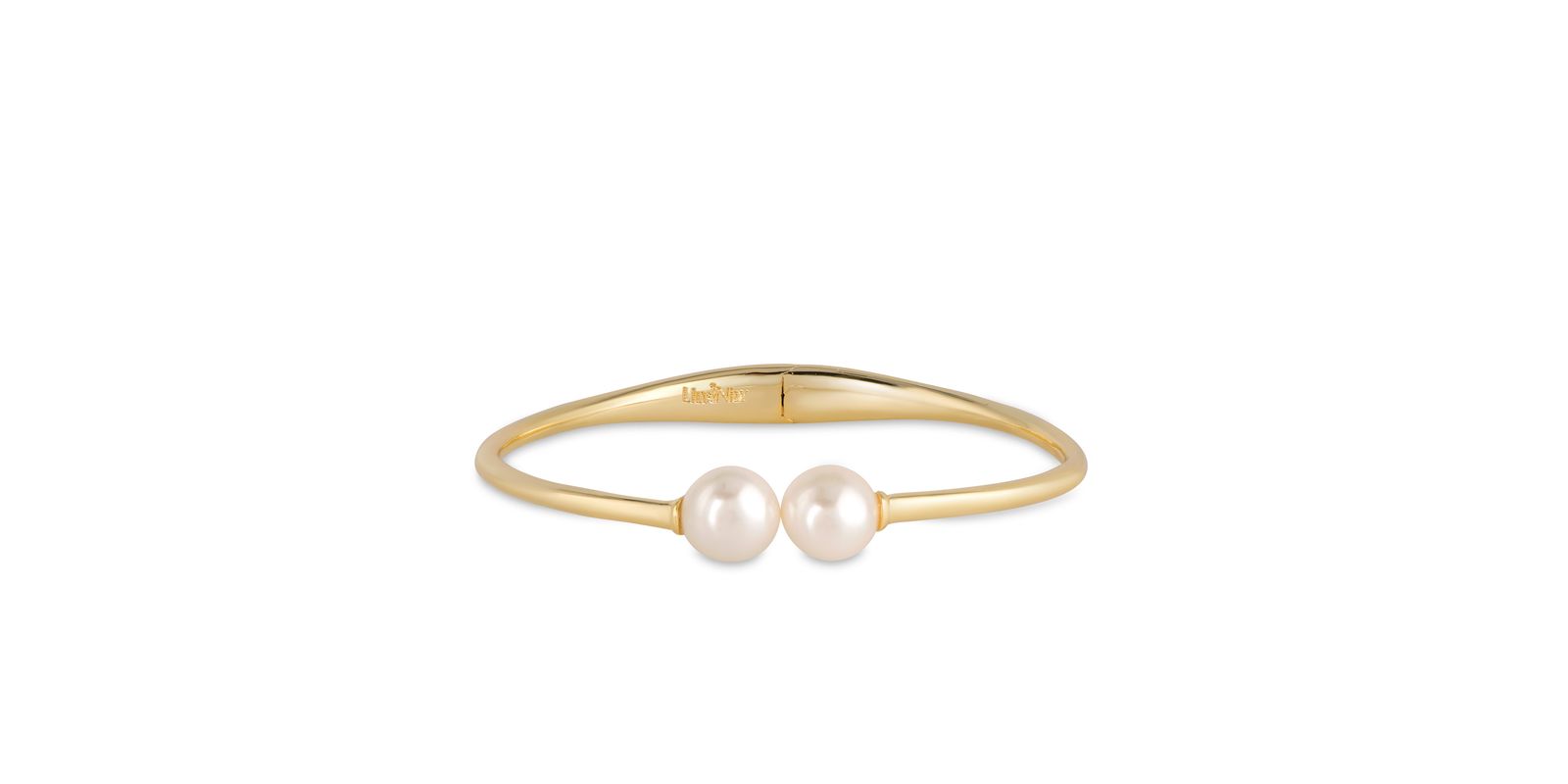 Lily Nily Girls Imitation Pearl Hinged Bangle