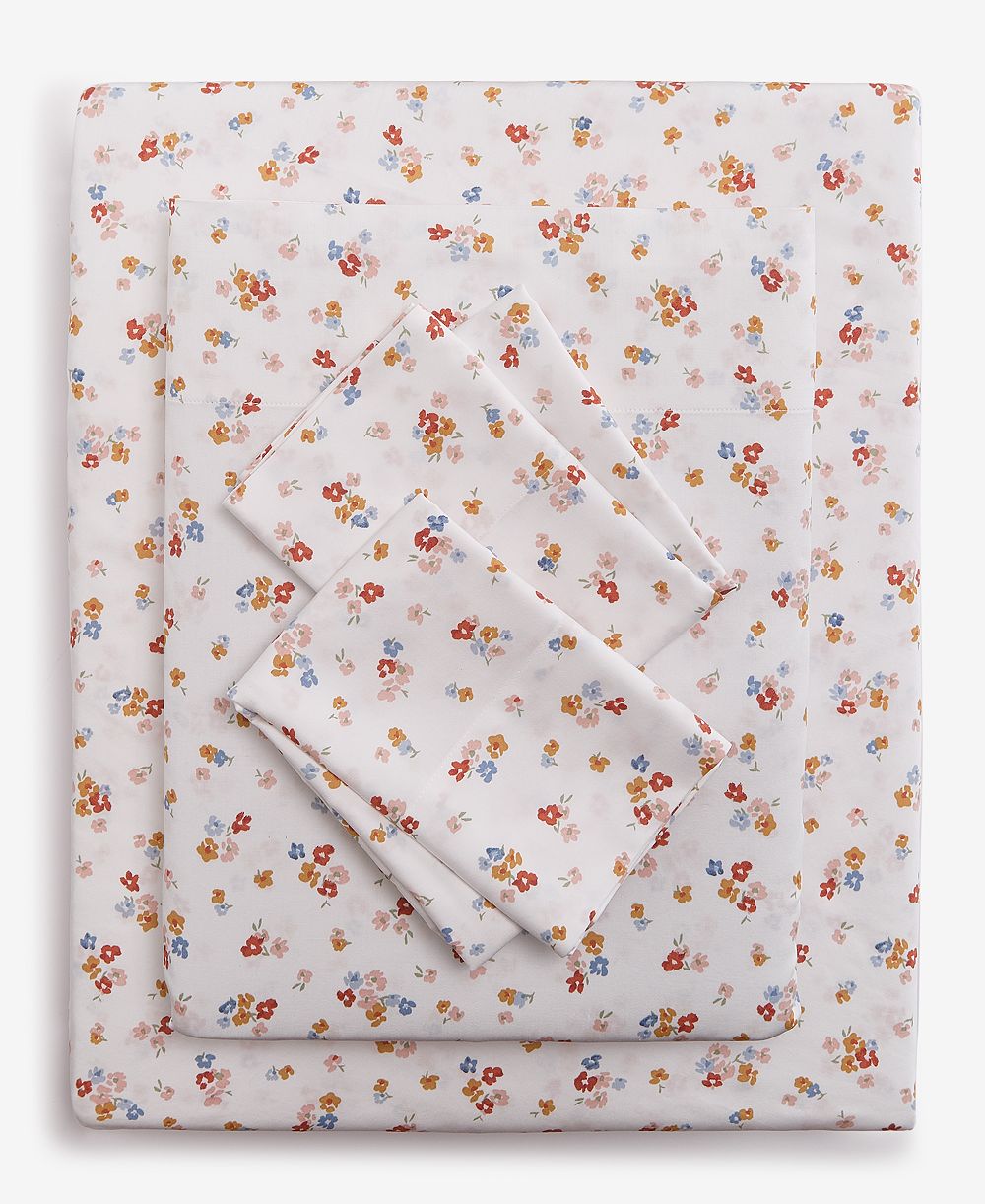 Arch Studio Printed Cotton Sateen 4-Pc. Sheet Set, King, Exclusively for Macy's