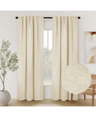 Chenille Однотонная штора для затемнения комнаты, 52"×84"