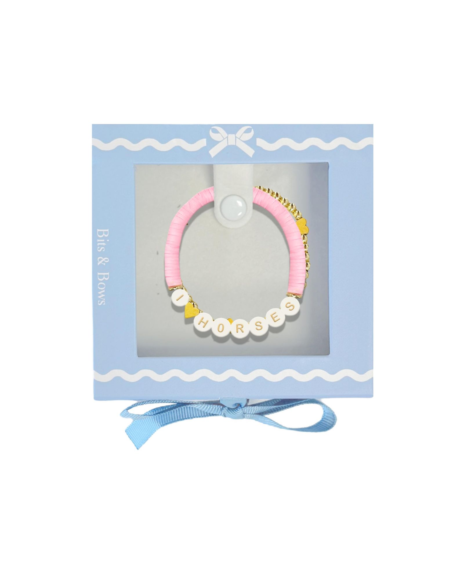 Bits & Bows Girls  I Heart Horses Bracelet Gift Set