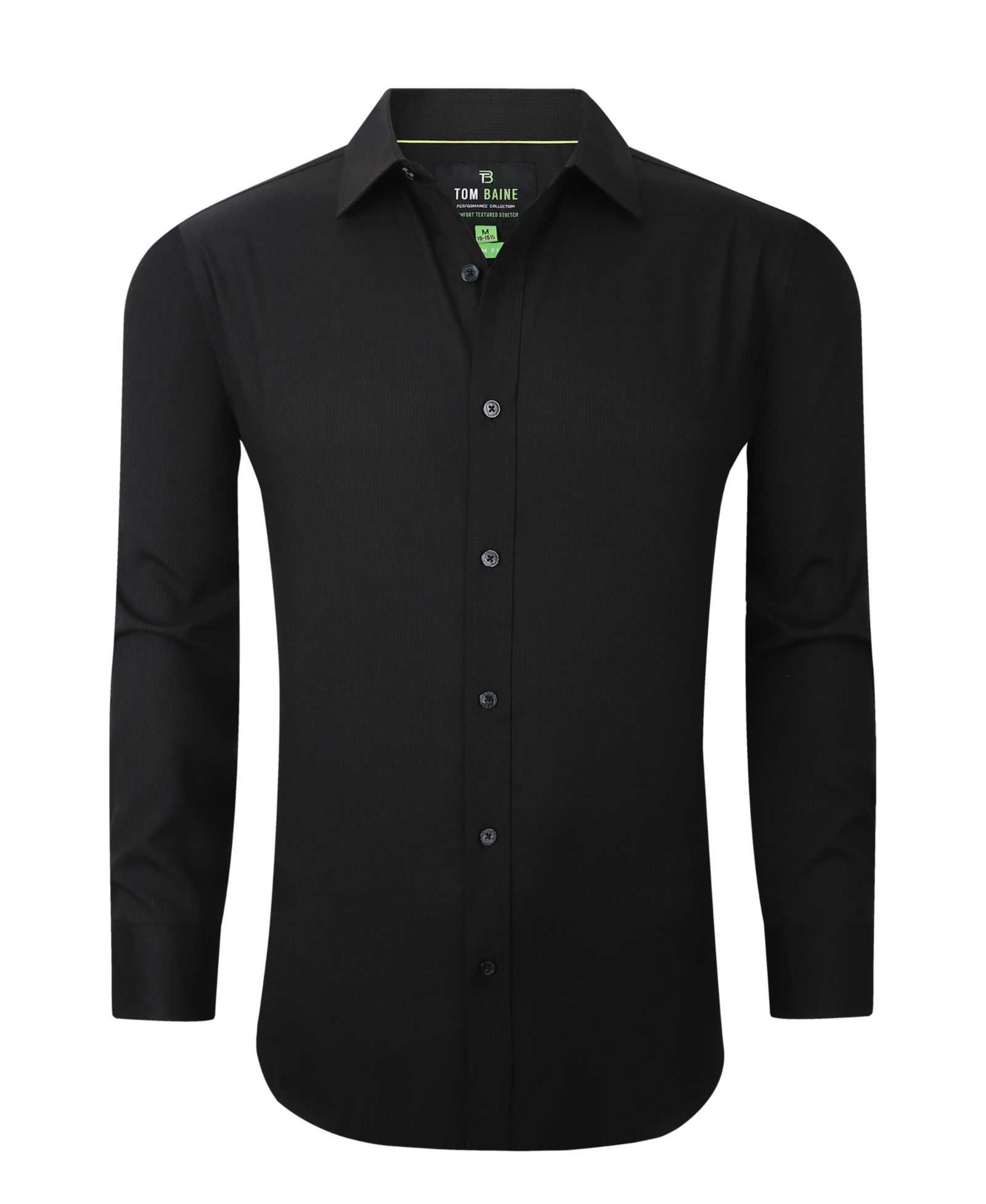 Рубашка Tom Baine Men's Four-Way Stretch Solid Textured Button Down