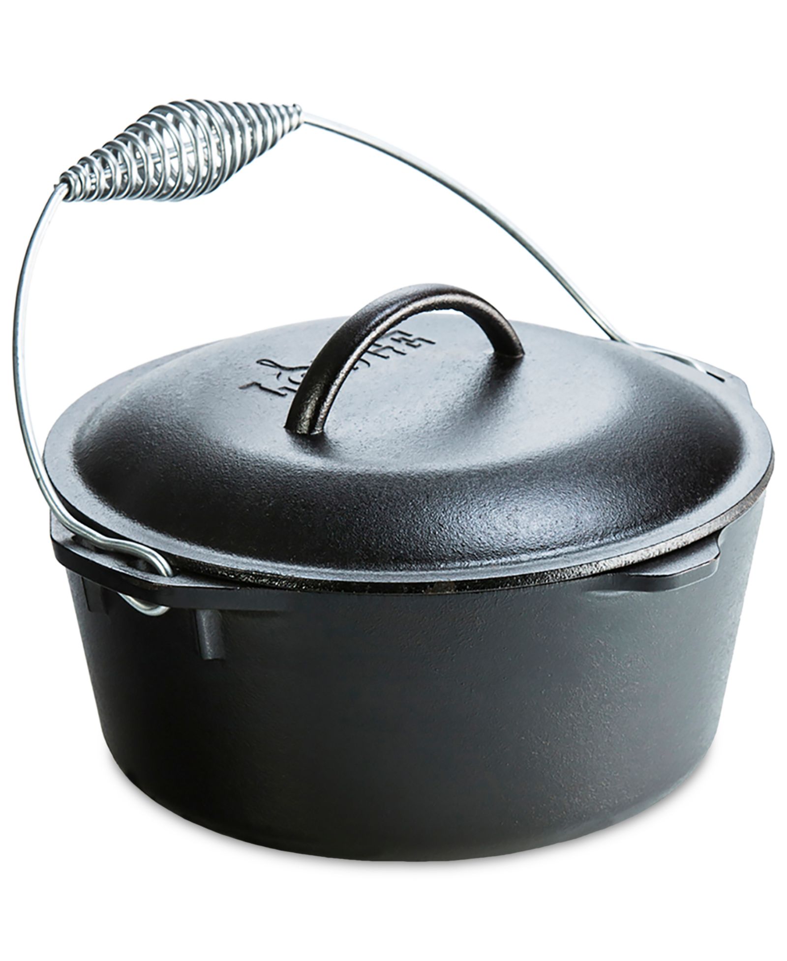 Чугунная кастрюля Lodge Cast Iron 5-Qt. с ручкой-кольцом