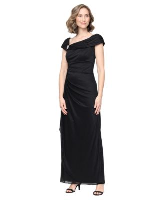 Вечернее платье Alex Evenings Petite Glittered Ruched Gown