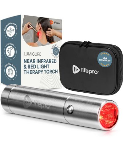 Lifepro LumiCure устройство для красной светотерапии - портативный инфракрасный фонарь с 660nm & 850nm LED для велнеса