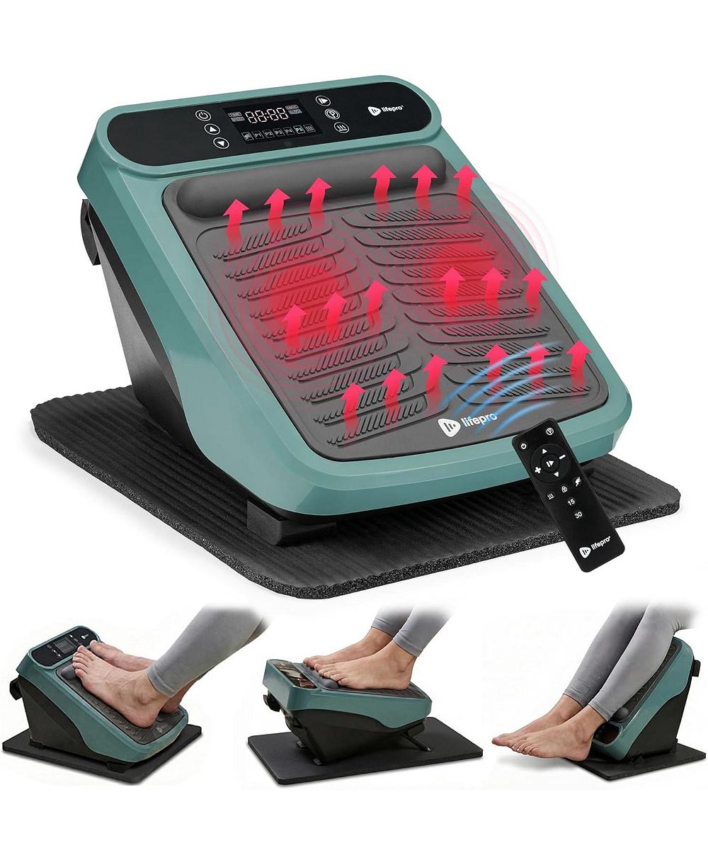 Lifepro VibraFlow Foot Massager for Neuropathy Plantar Fasciitis & Circulation Support, Feet & Calf Therapy, 30 Speeds, 6 Angles, Remote Control & Mat