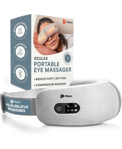 Lifepro Oculax грелка для глаз и массажер для глаз с компрессией и вибрацией, 4 режима, Bluetooth