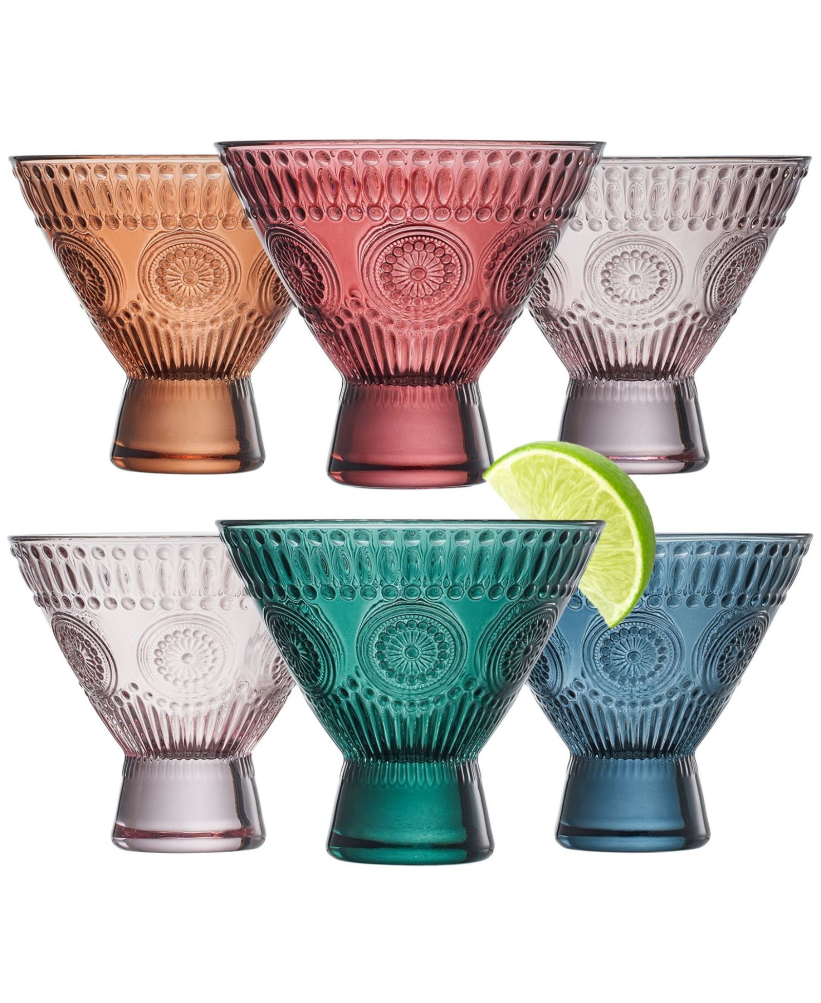 Набор бокалов для мартини The Wine Savant Art Deco Vintage, 6 шт.
