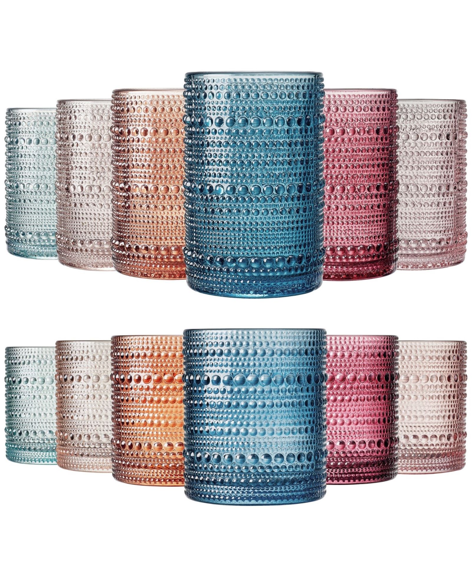 The Wine Savant Набор бокалов Beaded Hobnail, 12 шт.