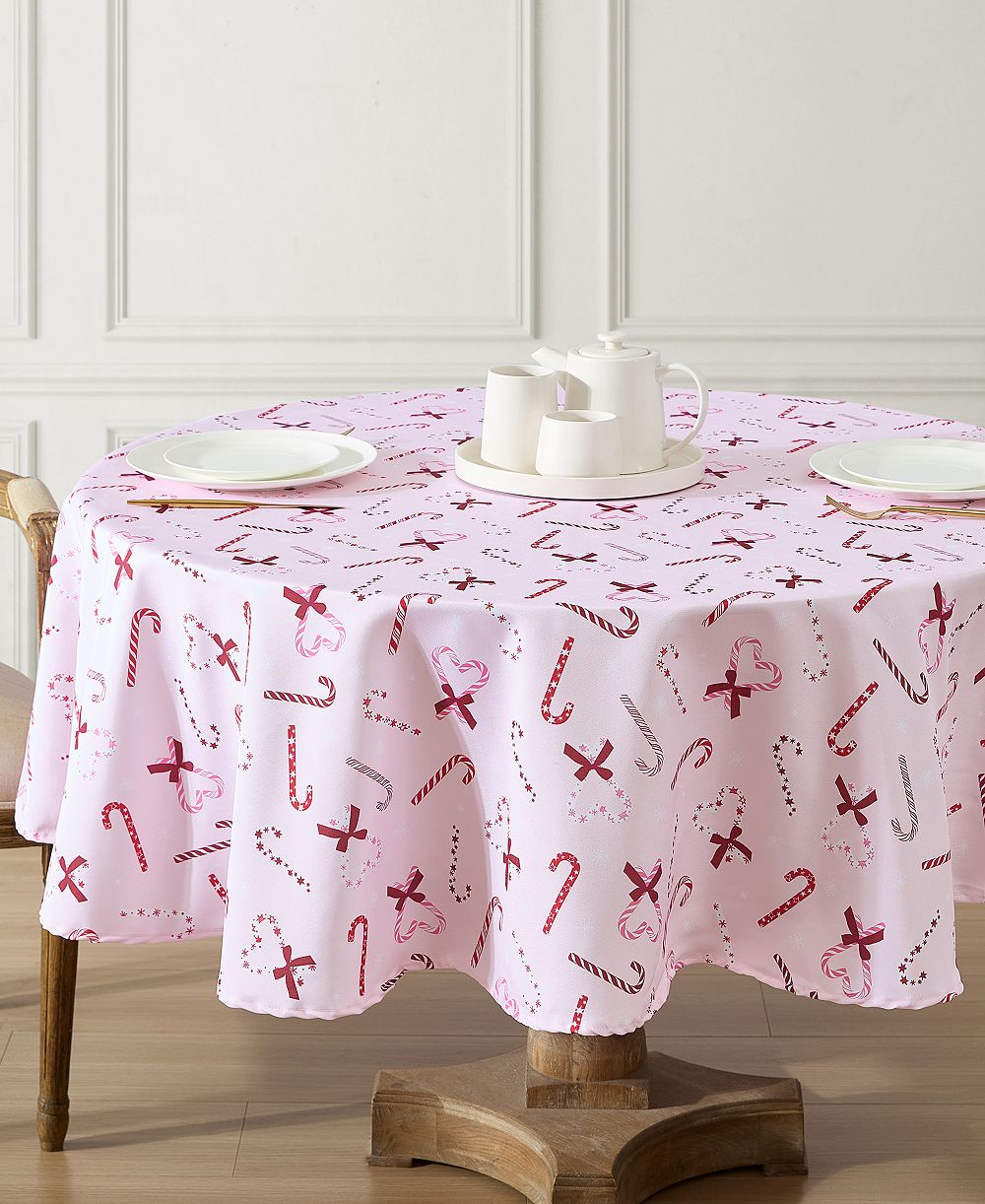 Скатерть Laura Ashley Easy Care Holiday 70" Round