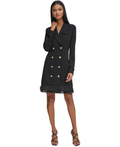 Пиджак-платье KARL LAGERFELD PARIS Women's Chiffon-Hem