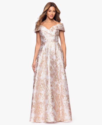 Вечернее бальное платье XSCAPE Women's Sweetheart-Neck Metallic-Jacquard