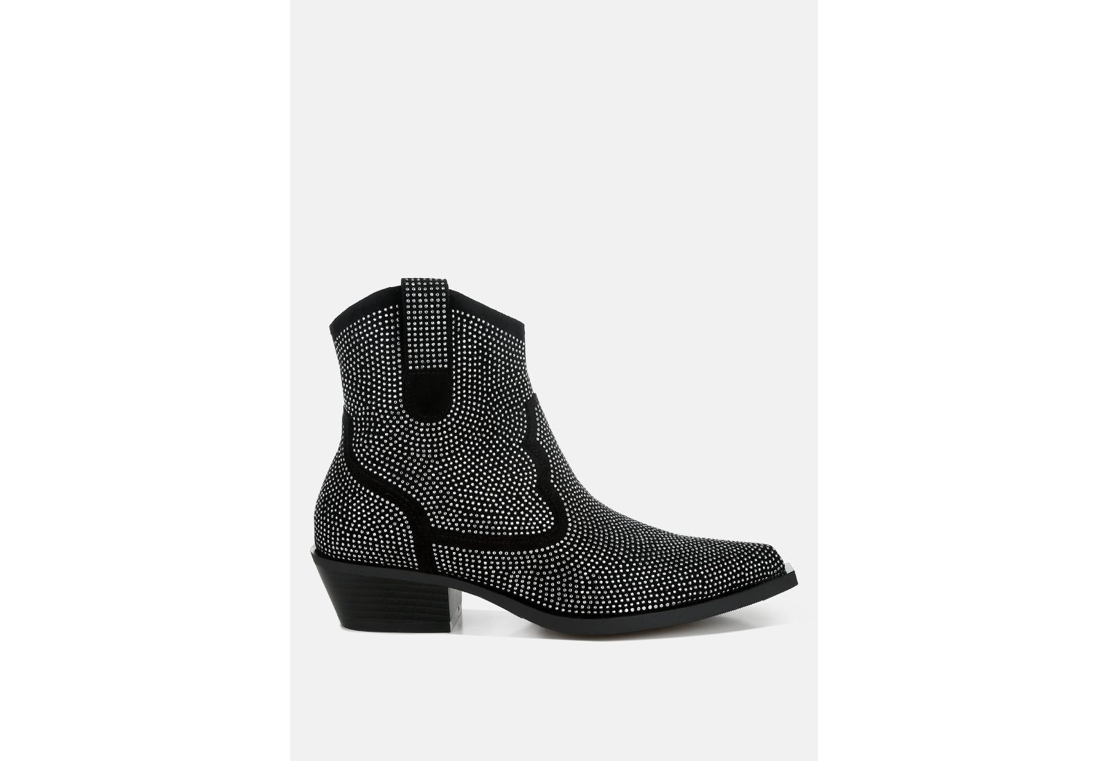 Rag and CO Womens Costello Rhinestones Embellished Cowboy Boots