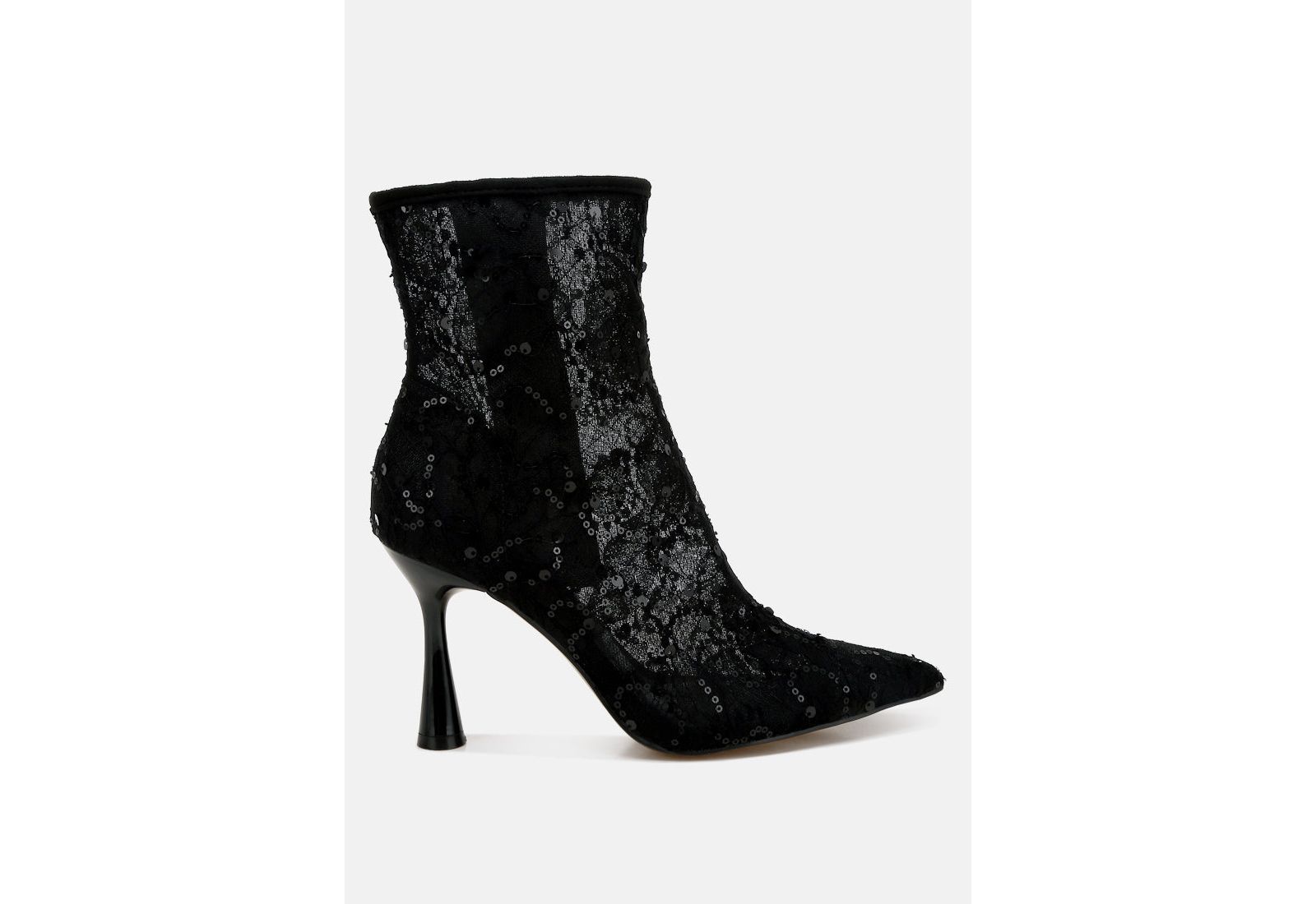 Rag and Co Womens Samia Sequin Lace Boots