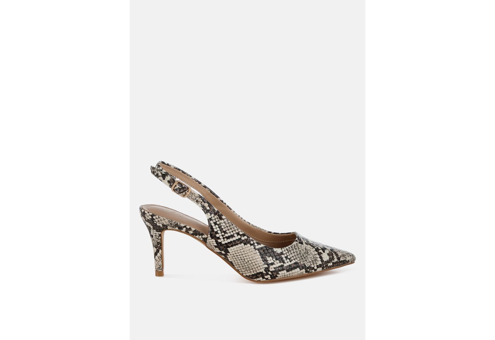 London Rag Women's Baobab Slingback Stiletto Heel Sandals