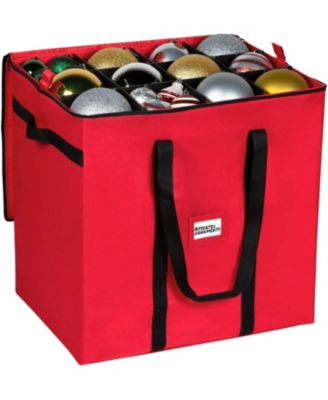 Florida Brands Christmas Storage Box with Adjustable Dividers and 4 trays - Stores Up to 48 - 6" Ornaments