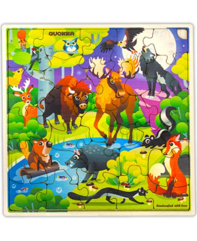 Quokka Wooden Animal Puzzle, 28 Pieces, Ages 3+