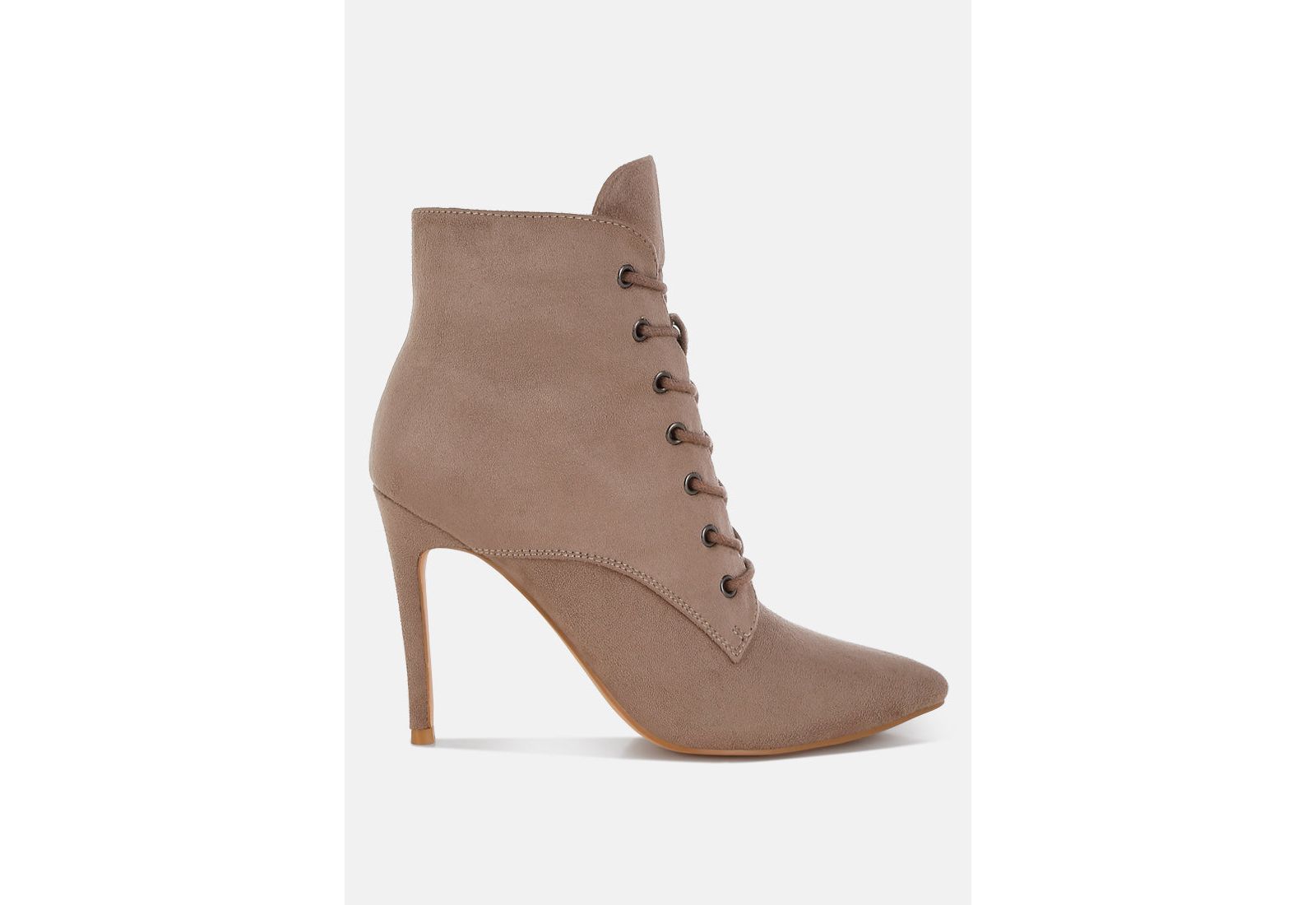 London Rag Womens Agmati Lace Up Stiletto Boots
