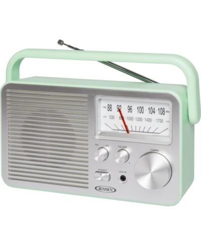 Зеленый портативный AM/FM радиоприемник JENSEN MR-750GR