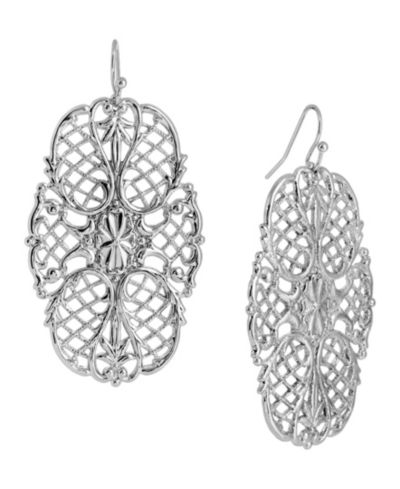 Серьги 2028 Large Filigree Decorative Fishhook