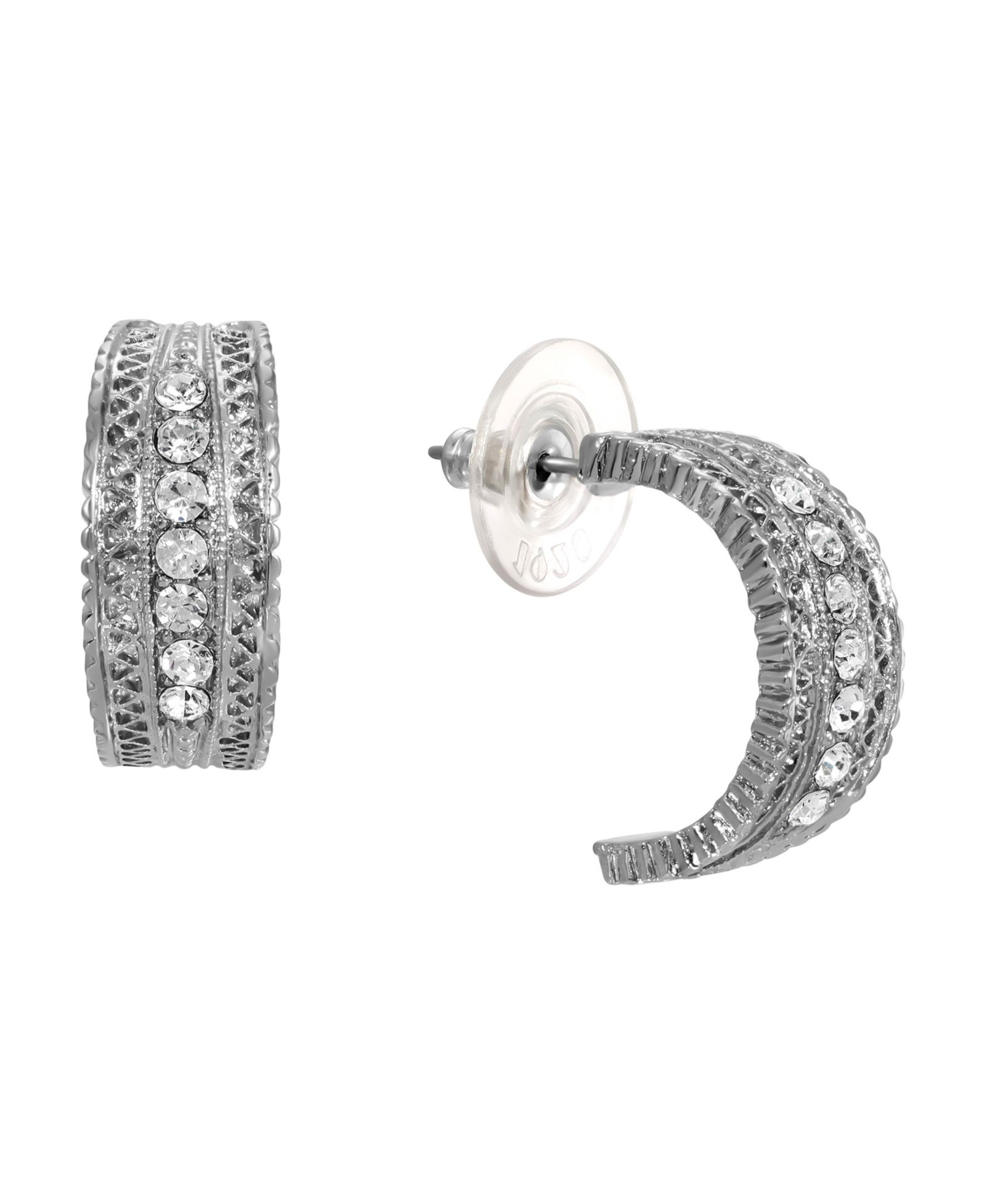 Серьги-кольца 2028 Crystal Silver-Tone