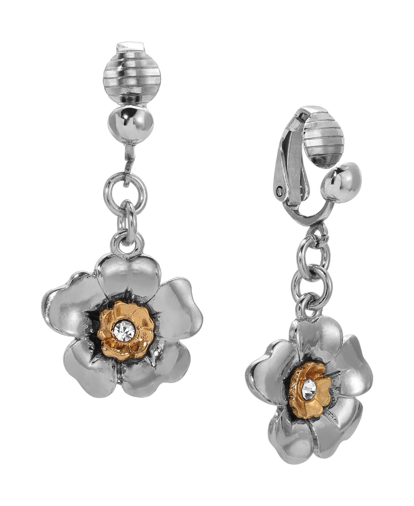 Серьги-клипсы 2028 Crystal Flower