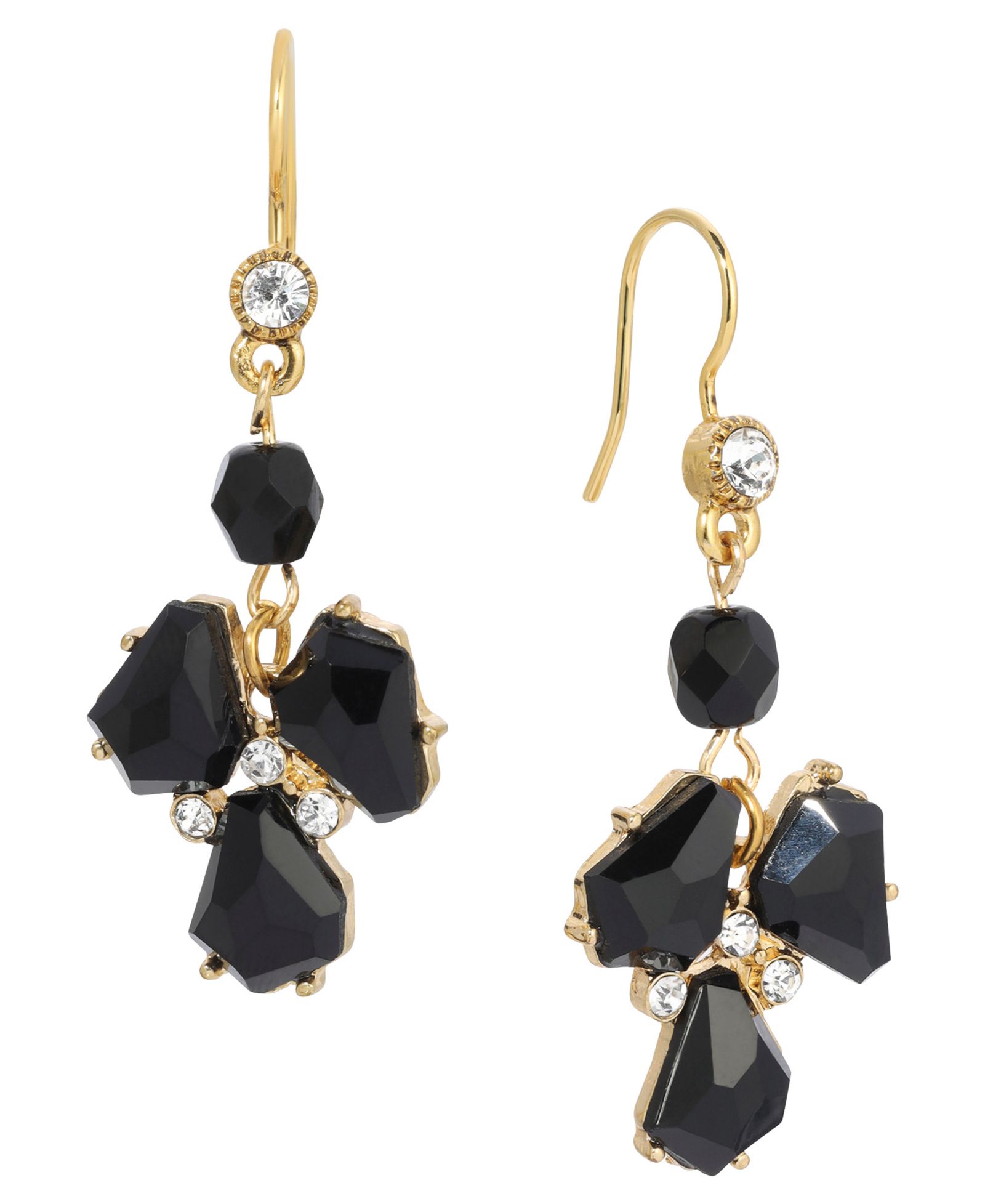 Серьги-подвески 2028 Epoxy Multi Shape Stone Drop