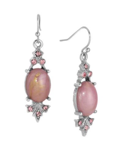 Серьги-подвески 2028 Acrylic Stone Crystal Accent