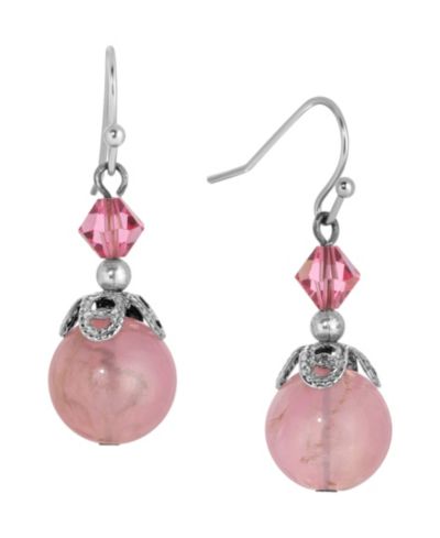Серьги 2028 Acrylic Bead Crystal Drop