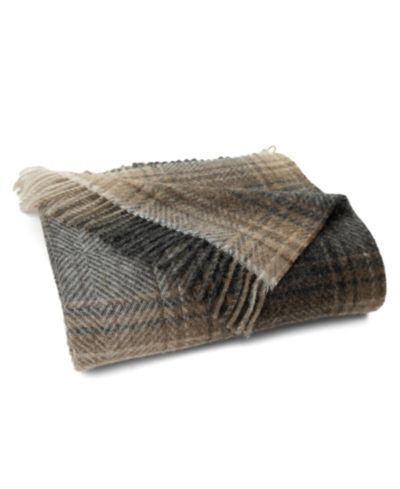 Prince of Scots Highland Tweeds Shetland Lambswool Throw, 55 " x 72"