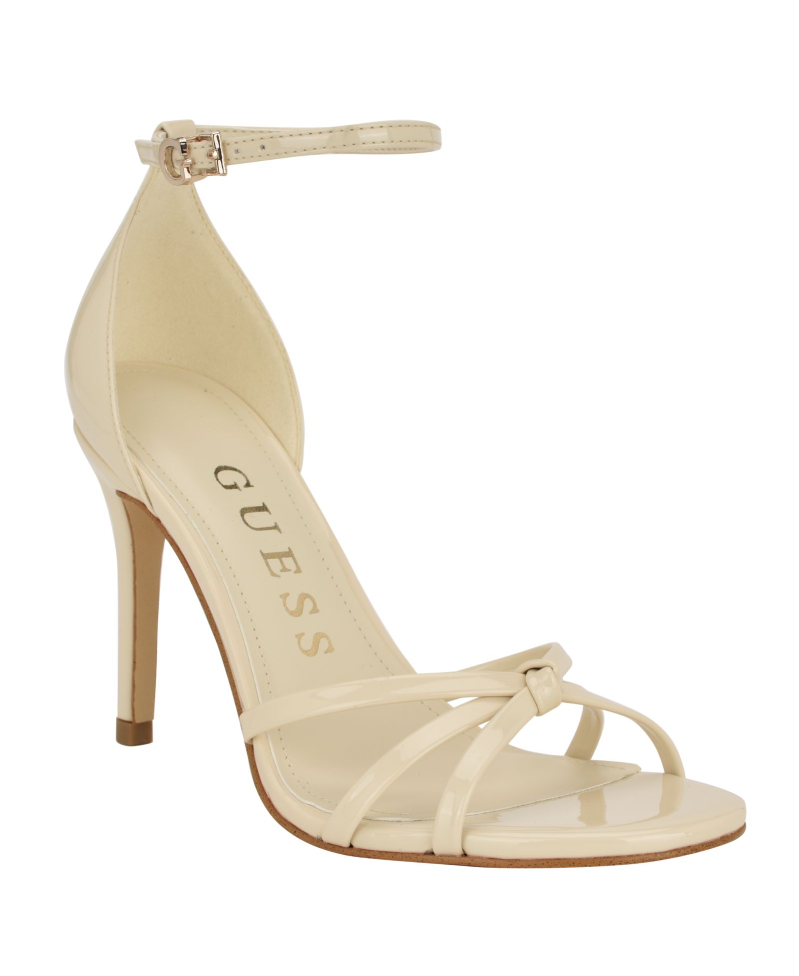 GUESS Women's Spring Strappy Knot Stiletto Sandals