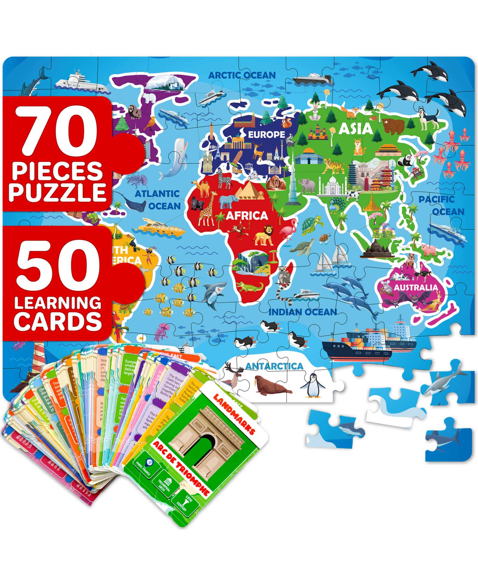 Пазл QUOKKA 70 Pcs Jigsaw Puzzles для детей 4-6 лет