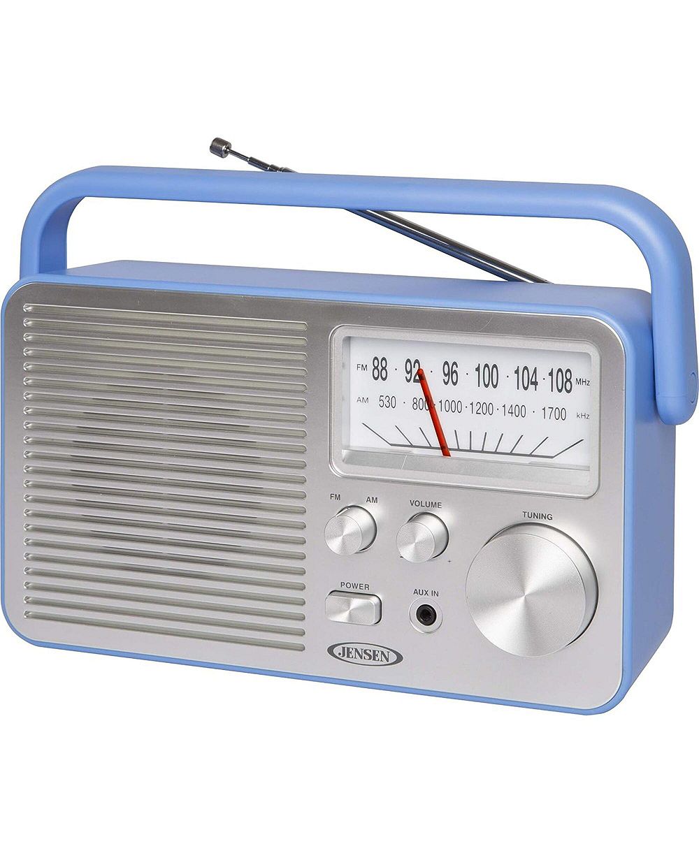 Портативное AM/FM радио Jensen MR-750BL синего цвета