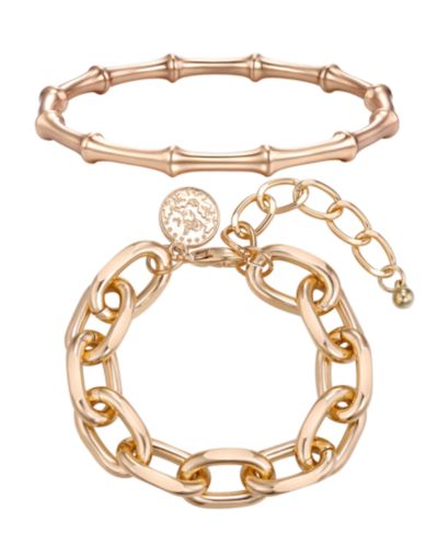 Браслет и жесткий браслет Macy's Gold-Plated Link Chain