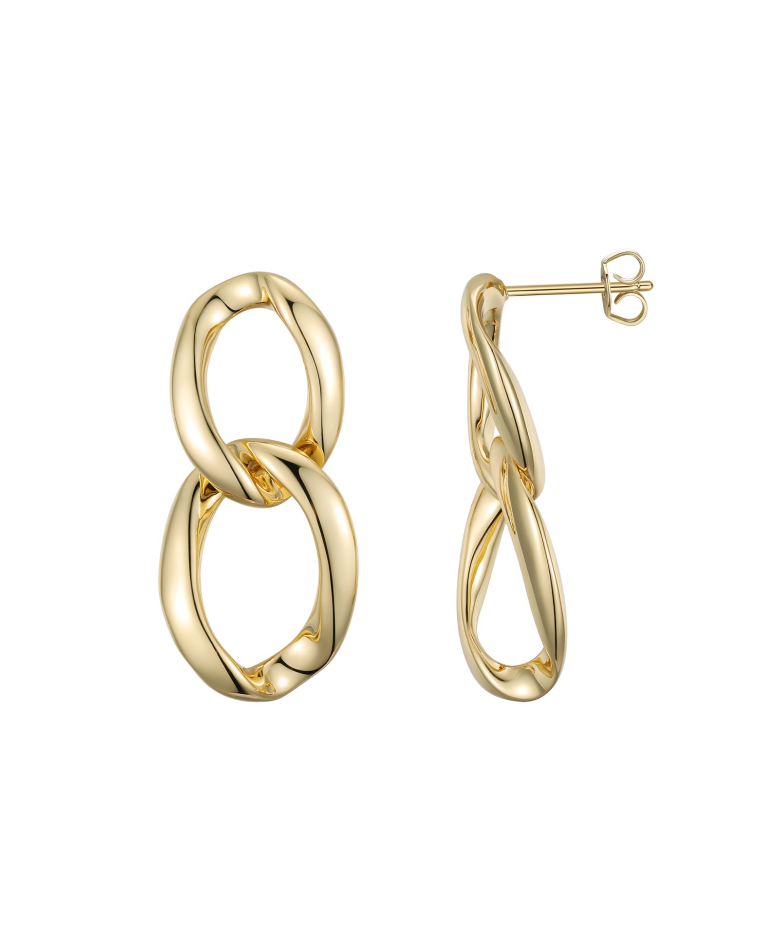 Серьги Macy's Double Loop Dangle